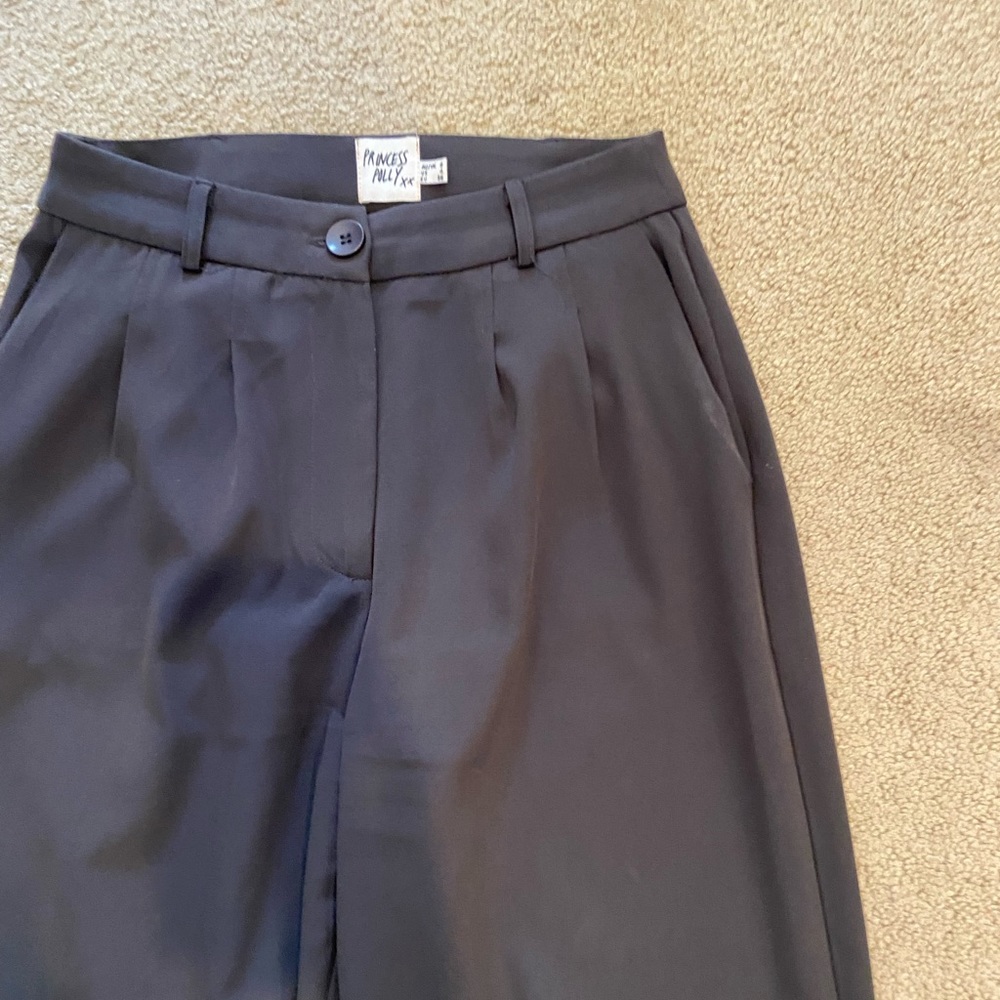 Princess Polly Black Wide-Leg Trousers - Picture 5 of 6